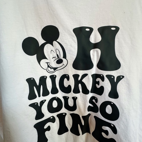 Comfort Colors White Tee with Cartoon Graphic - Picture 2 of 3